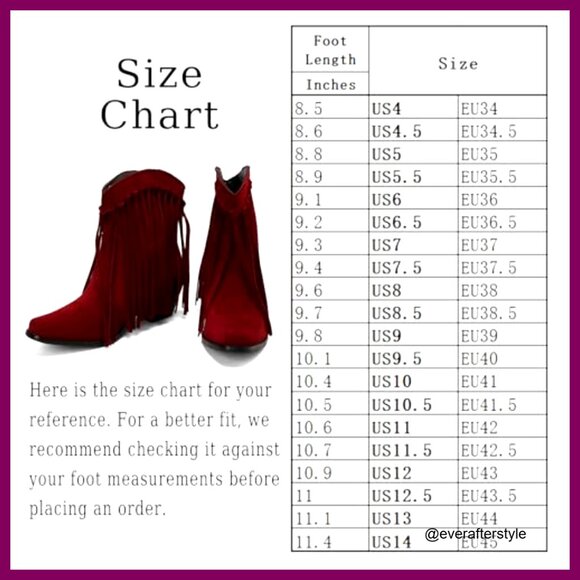 Fringe Tassel Western Ankle Boots, Pull-On Suede Cowboy Booties, 6cm Heel - Picture 6 of 6